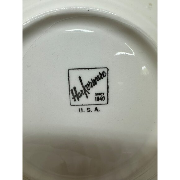 Harkerware White Chapel Plates Set 5 Snack Plates Floral Dinnerware - Picture 7 of 9